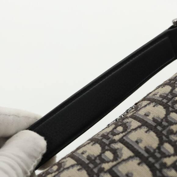 DIOR Trotter Canvas Oblique Shoulder Bag Blue - Picture 9 of 14